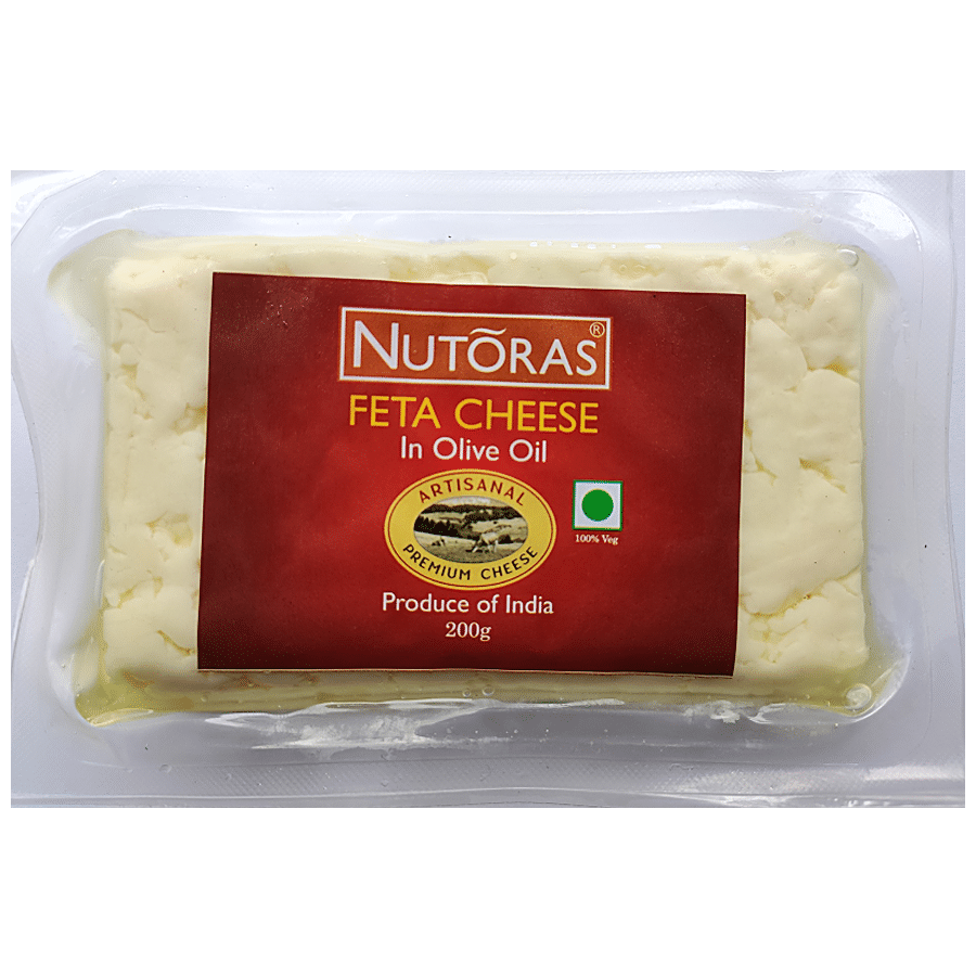 NUTORAS Feta Cheese in Olive Oil Block - Made from Cow's Milk