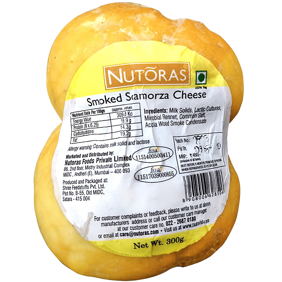 NUTORAS Smoked Scamorza Premium Cheese - Pure