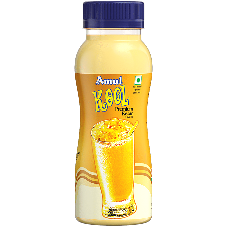 Amul Kool Flavoured Milk - Premium Kesar