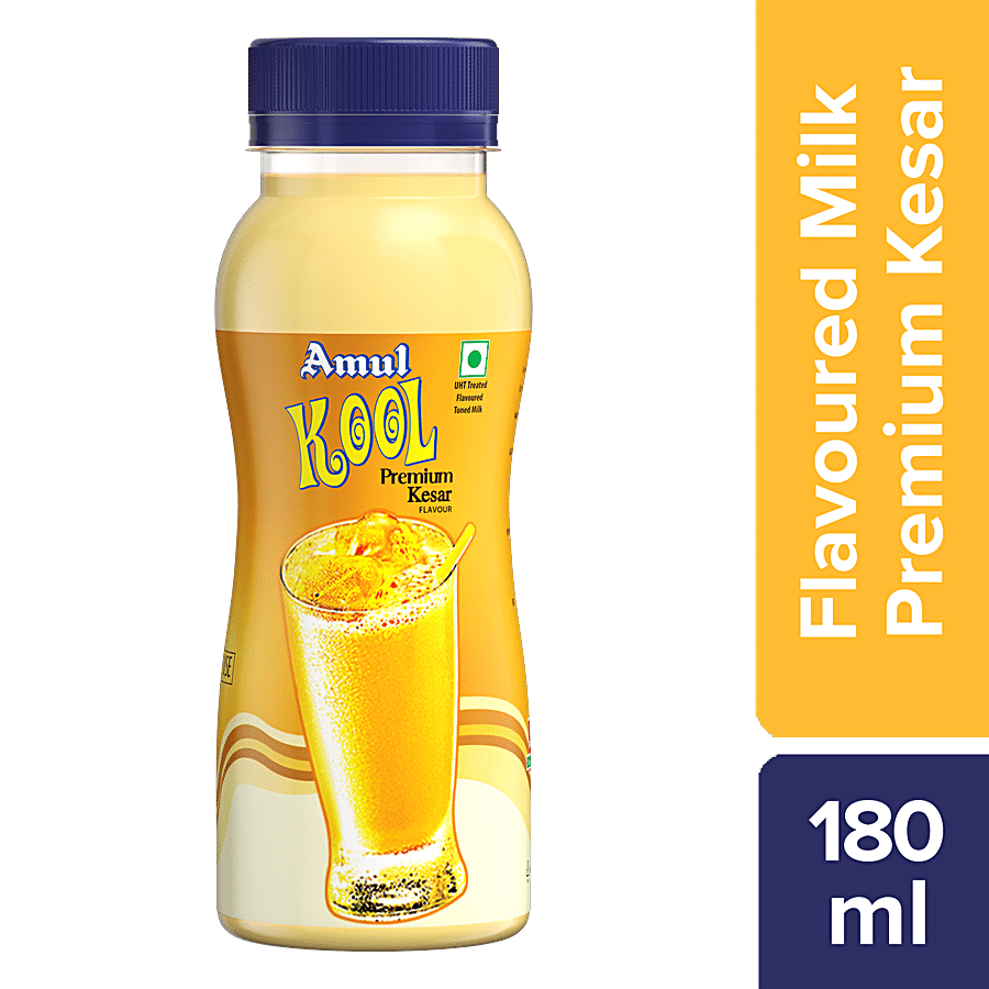 Amul Kool Flavoured Milk - Premium Kesar