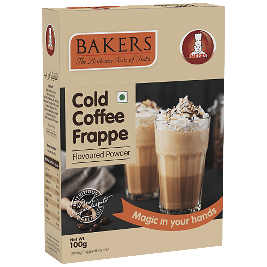 BAKERS Cold Coffee Frappe Flavoured Powder - Ready To Use