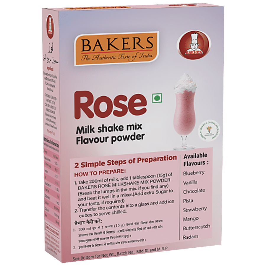 BAKERS Milkshake Mix Flavour Powder - Rose