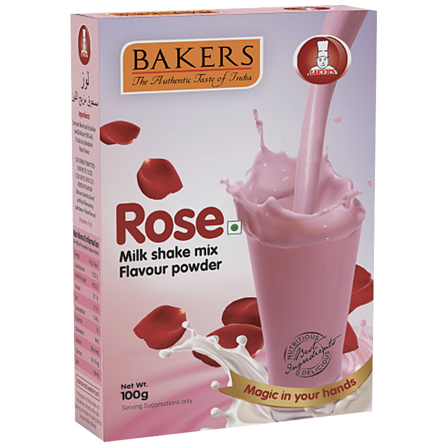 BAKERS Milkshake Mix Flavour Powder - Rose