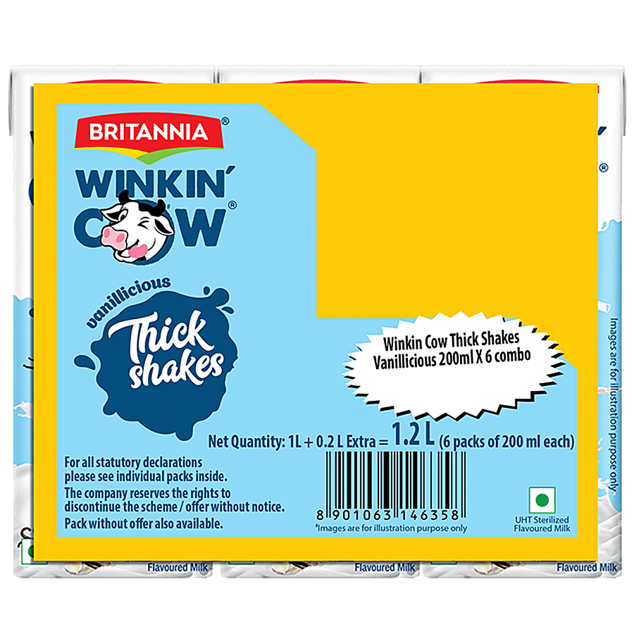 Britannia Winkin Cow Think Shakes - Vanillicious