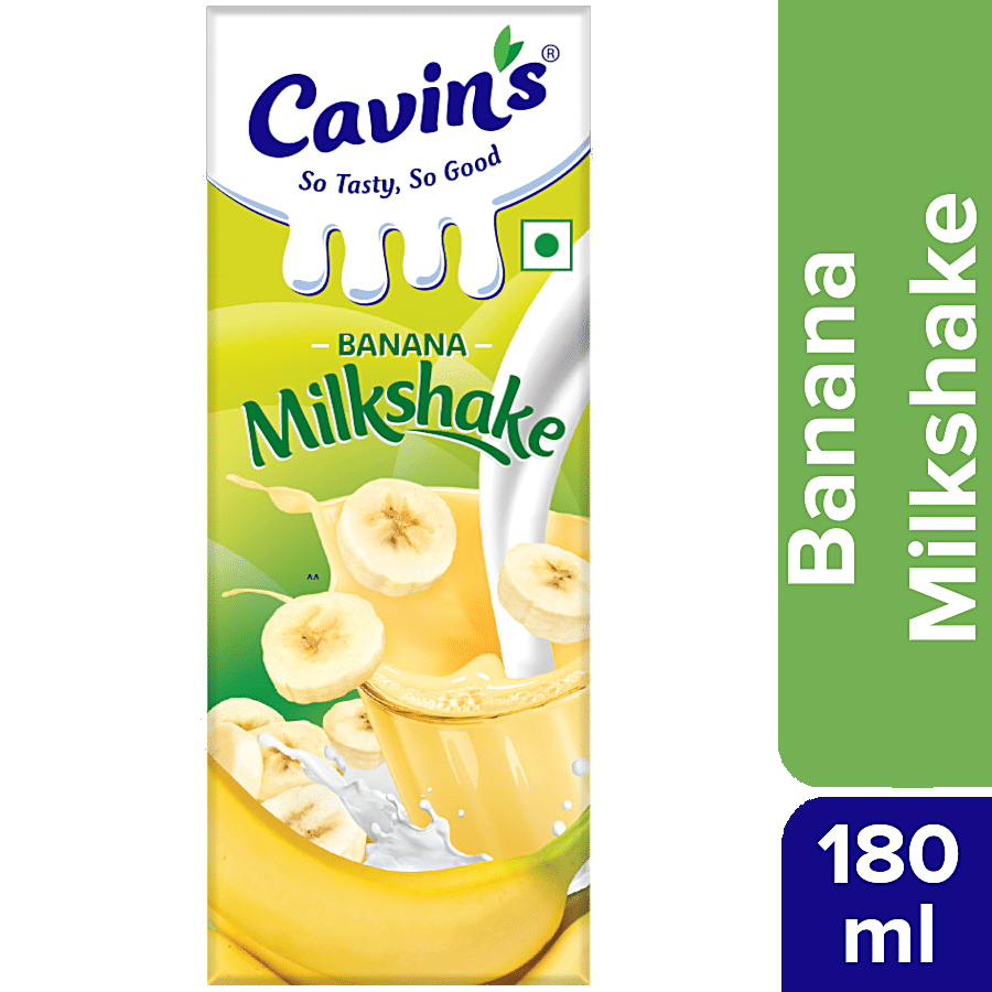 Cavins Banana Milkshake - Rich In Calcium