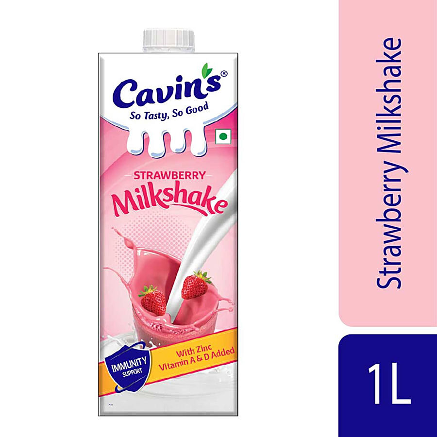 Cavins Strawberry Milkshake - With Zinc