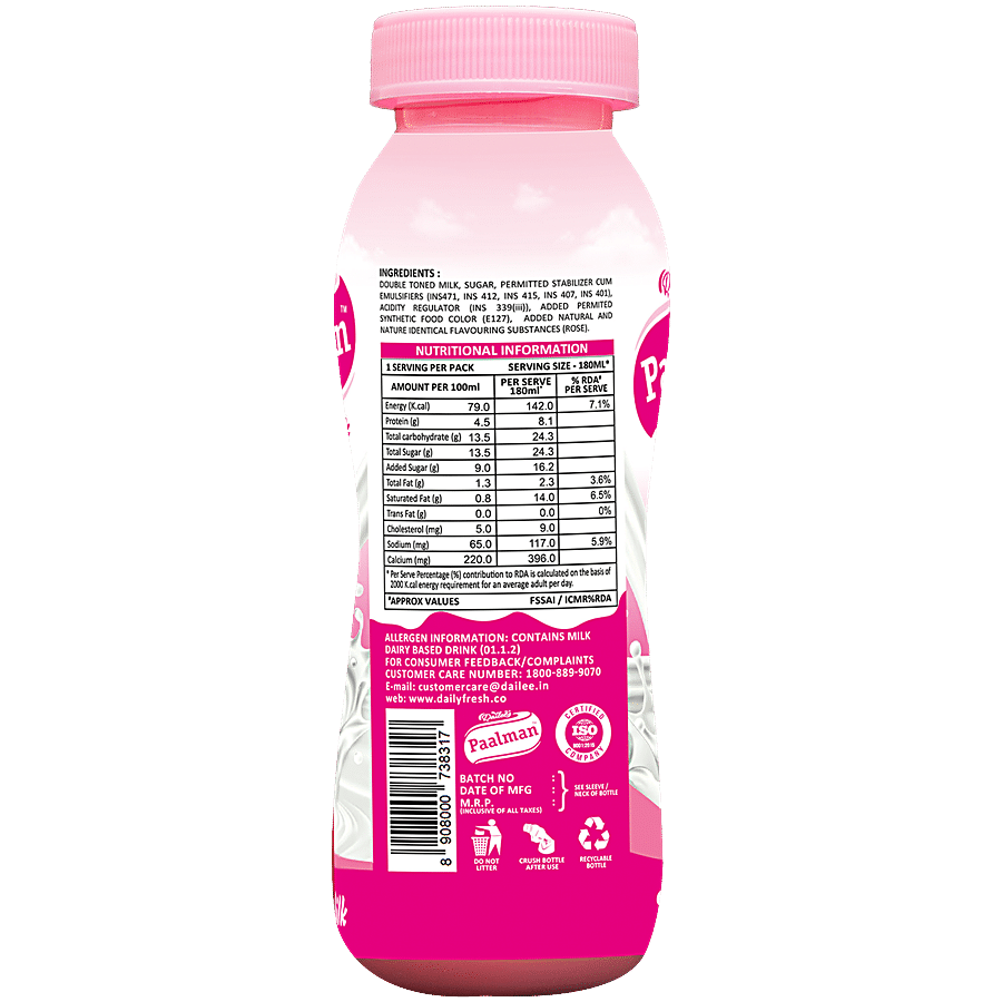 Dailee Paalman Rosemilk Flavoured Milk