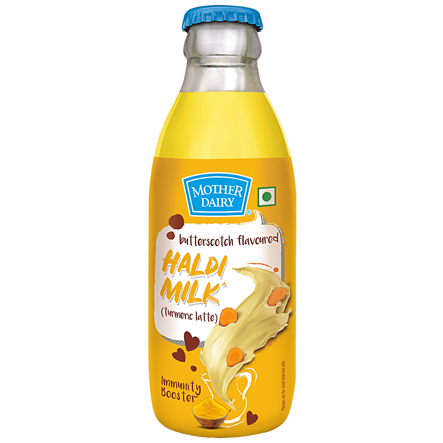 Mother Dairy Haldi Milk - Butterscotch Flavoured