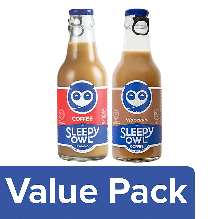 Sleepy Owl Hazelnut Coffee 200 ml + Cold Brew Coffee (Classic) 200 ml