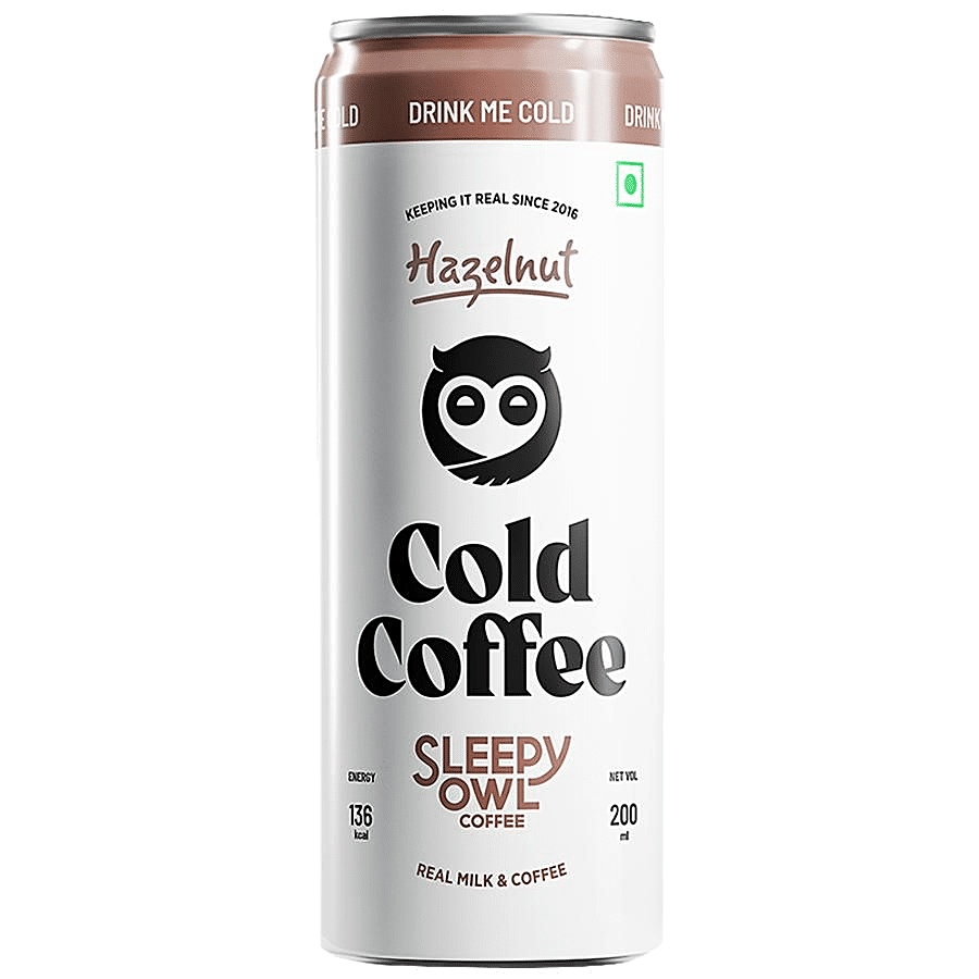 Sleepy Owl Hazelnut Cold Coffee - Thicker