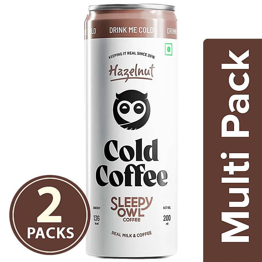 Sleepy Owl Hazelnut Cold Coffee - Thicker