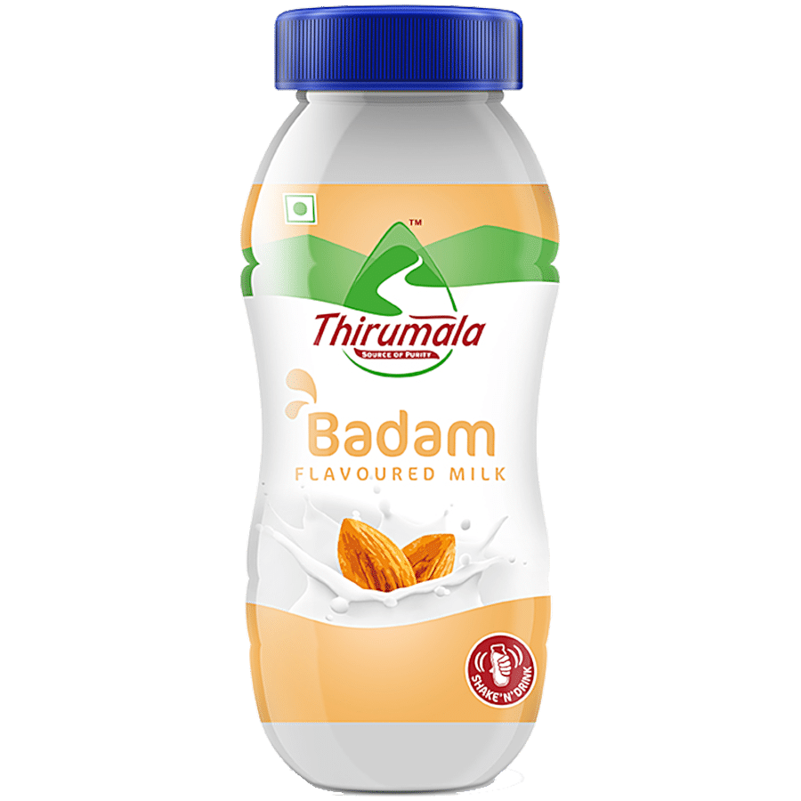 THIRUMALA Sterilised Double Toned Flavored Milk - Badam