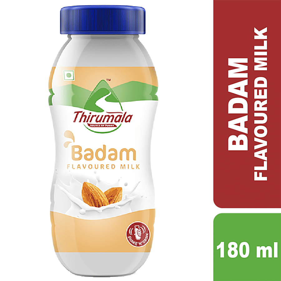 THIRUMALA Sterilised Double Toned Flavored Milk - Badam