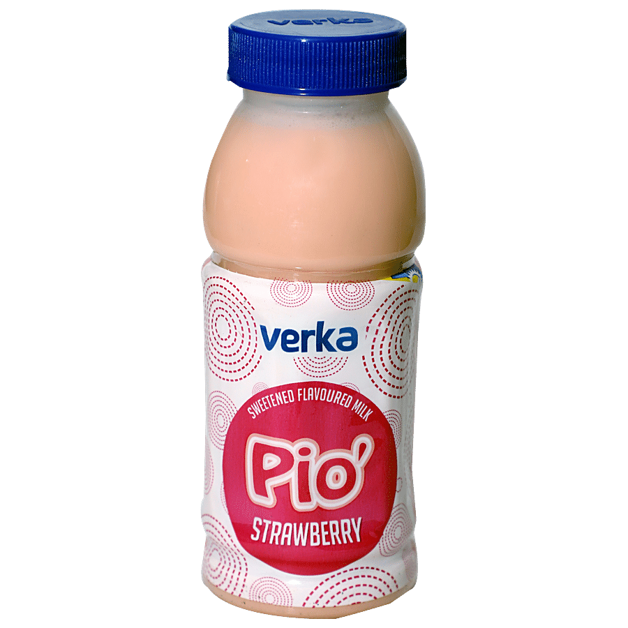 Verka Flavoured Milk - Pio Strawberry