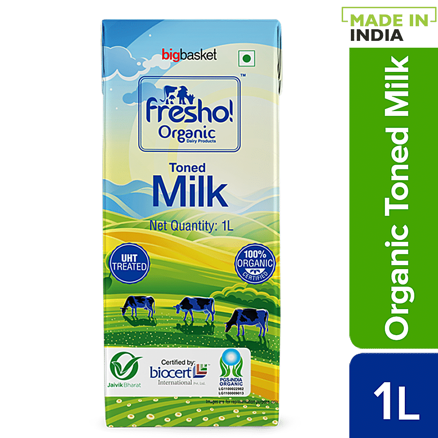 fresho! Organic UHT Treated Toned Milk