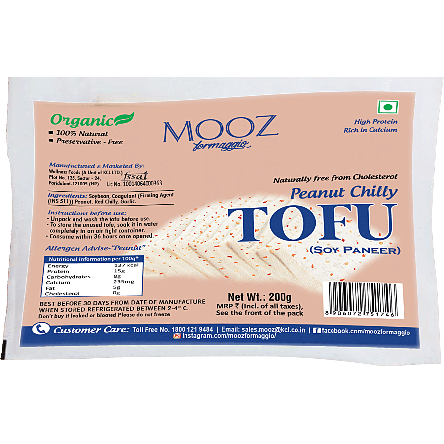 MOOZ Organic Peanut Chilli Tofu/ Soy Paneer