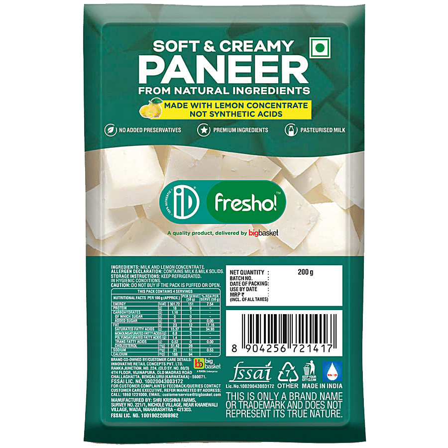 iD fresho! Soft & Creamy Paneer