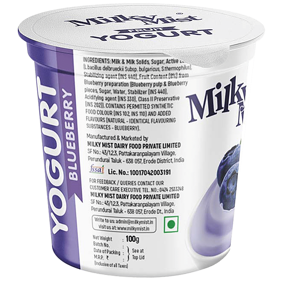 Milky Mist Fruit Yoghurt - Blueberry