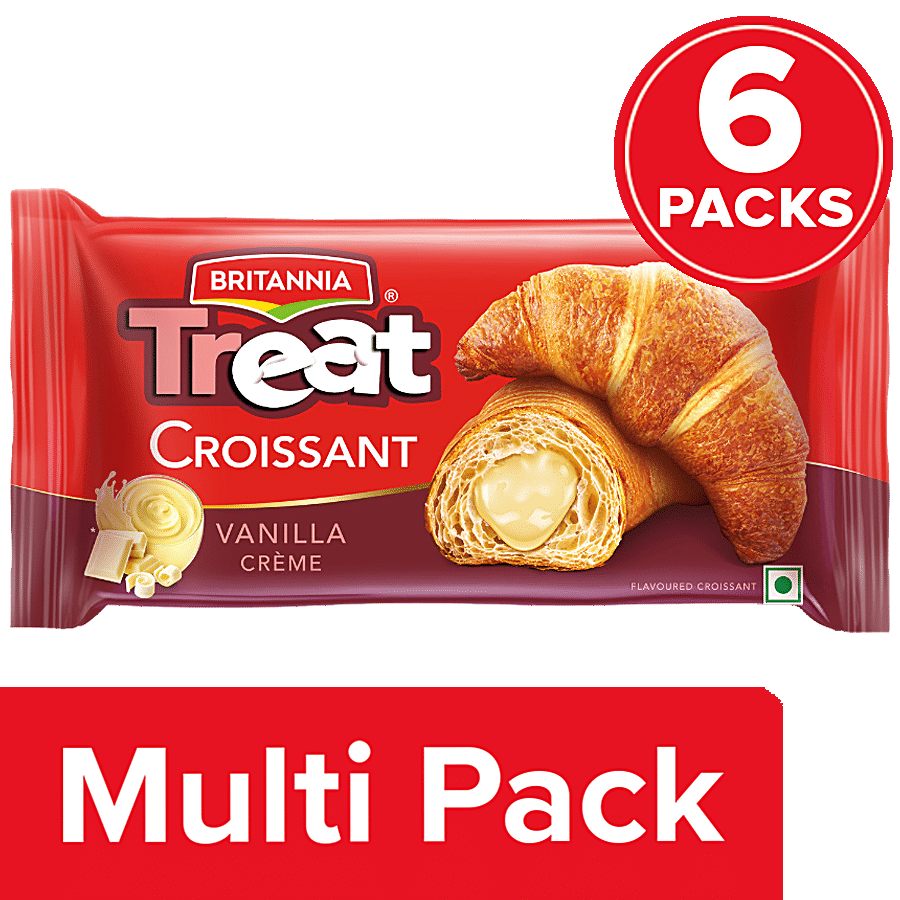 Britannia Treat Croissant - Vanilla Creme Filling