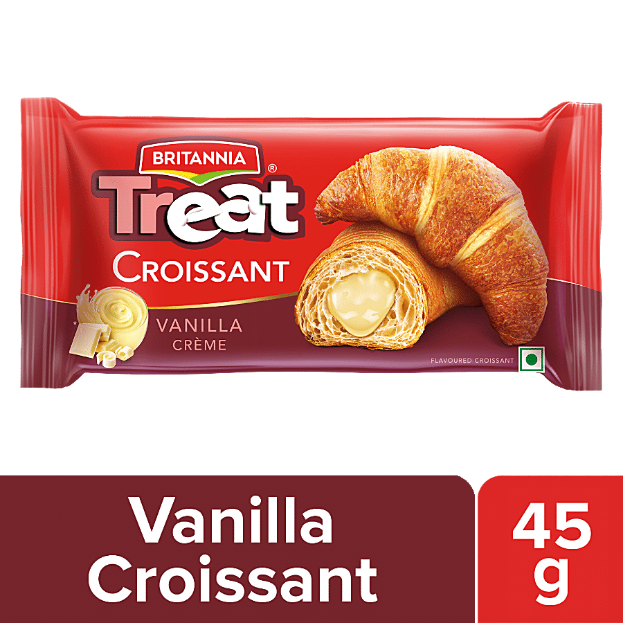 Britannia Treat Croissant - Vanilla Creme Filling