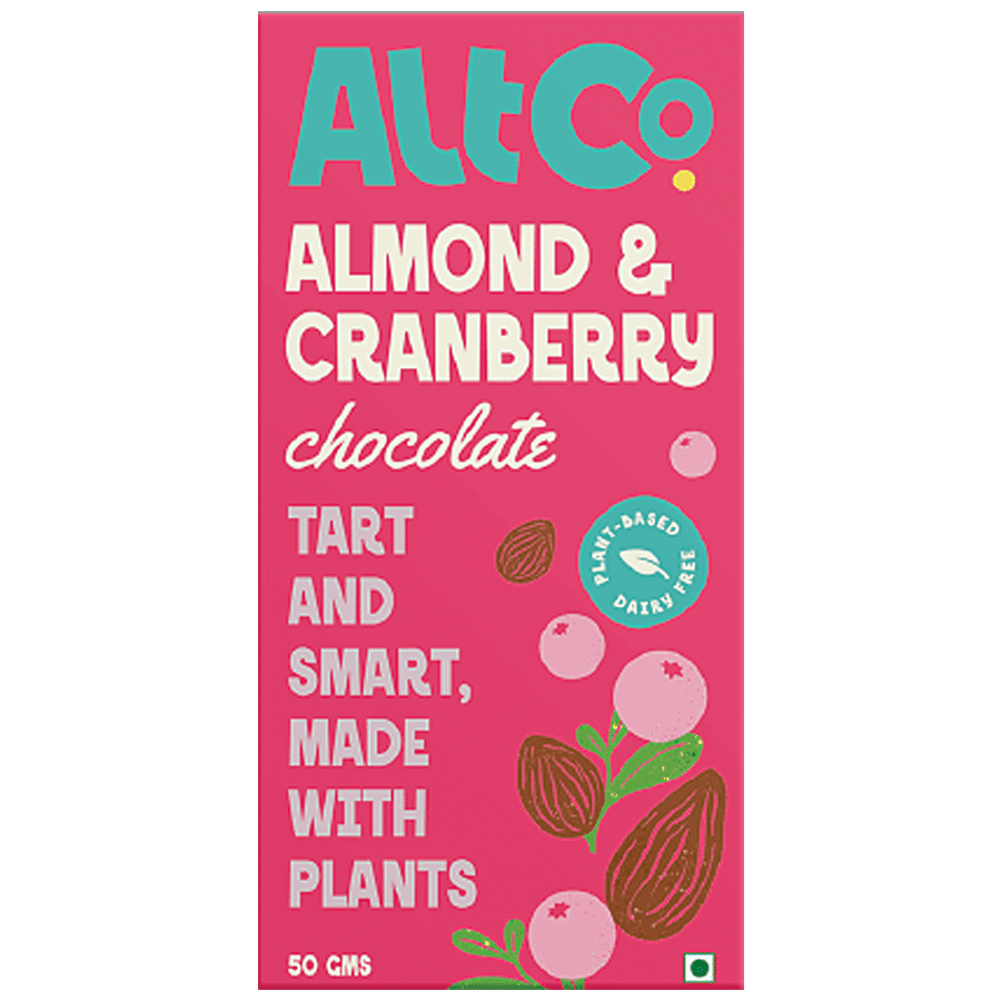 Alt Co Almond & Cranberry Chocolate - Rich In Taste