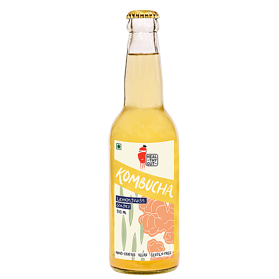 Healthy Gut Kombucha Natural Drink - With Lemongrass