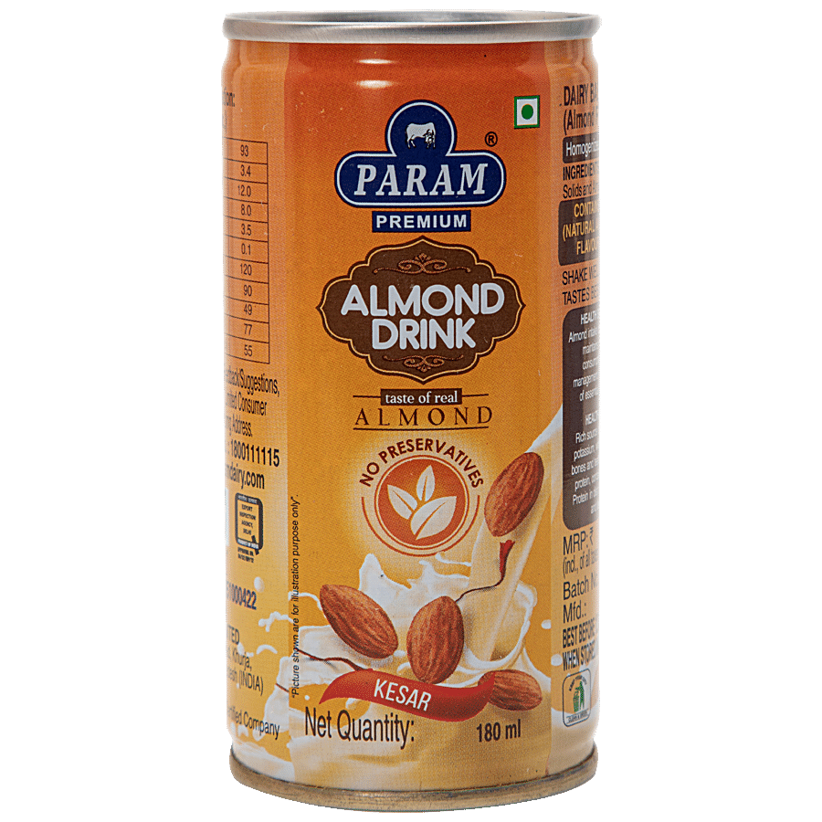 Param Premium Almond Drink – Kesar Flavour