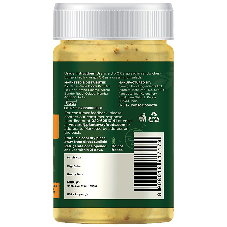 Plantaway Plant Based Honey Mustard Mayonnaise - Dairy Free