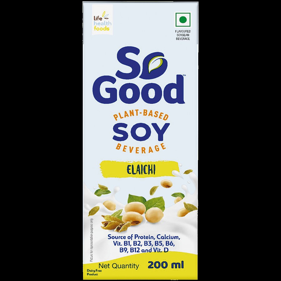 So Good Plant-Based Soy Beverage - Elaichi