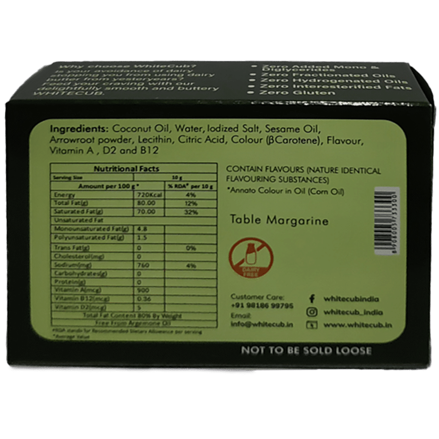 White Cub Plant Based Margarine - Smooth