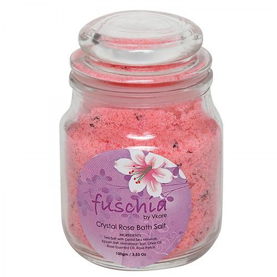 Fuschia Crystal Rose Bath Salt