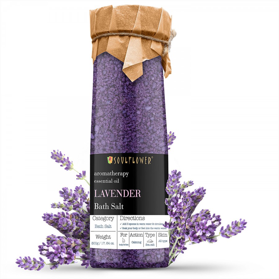 Soulflower Soulflower Lavender Bath Salt for Body & Foot Spa