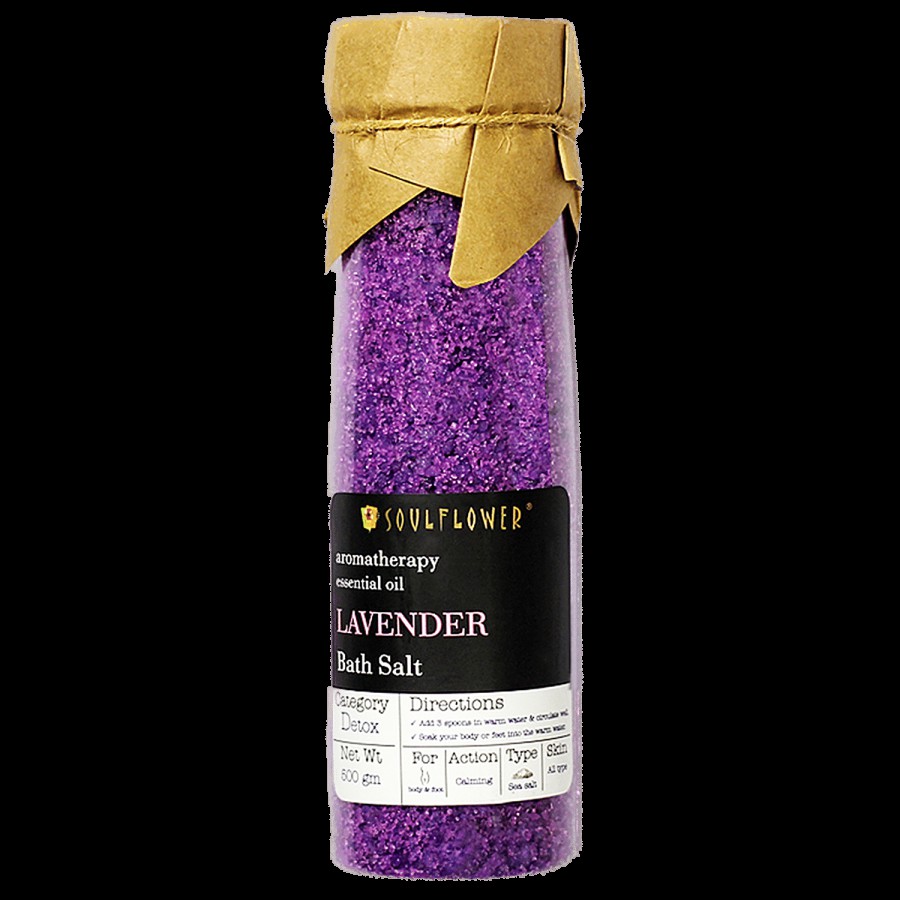 Soulflower Soulflower Lavender Bath Salt for Body & Foot Spa