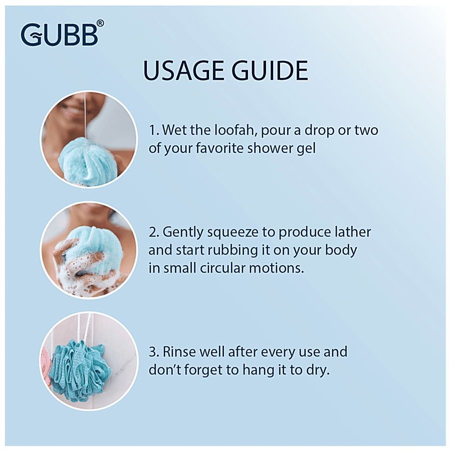 Gubb Luxe Bath Sponge/Loofah - Round