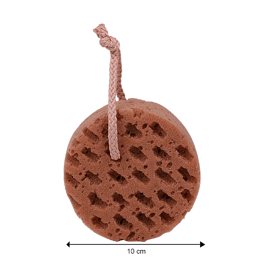 Kolifu Body Bath Dual Sided Hangable Loofah/Sponge/Scrubber - Brown