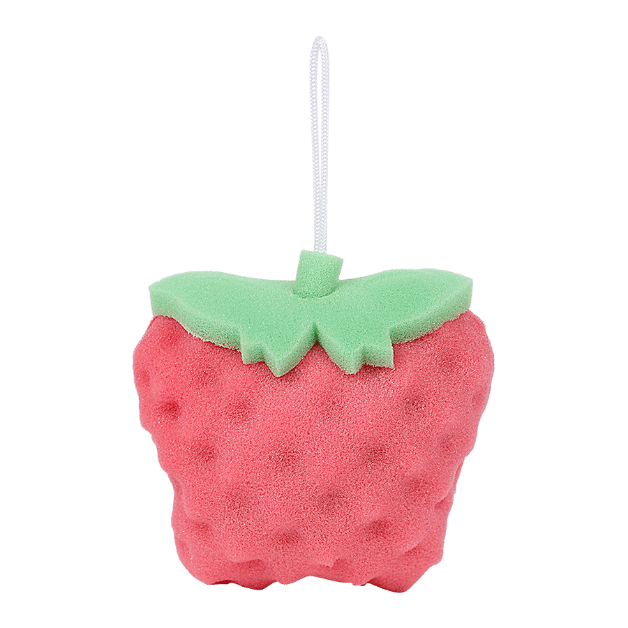 Kolifu Body Bath Loofah/Sponge/Scrubber - Strawberry Shaped