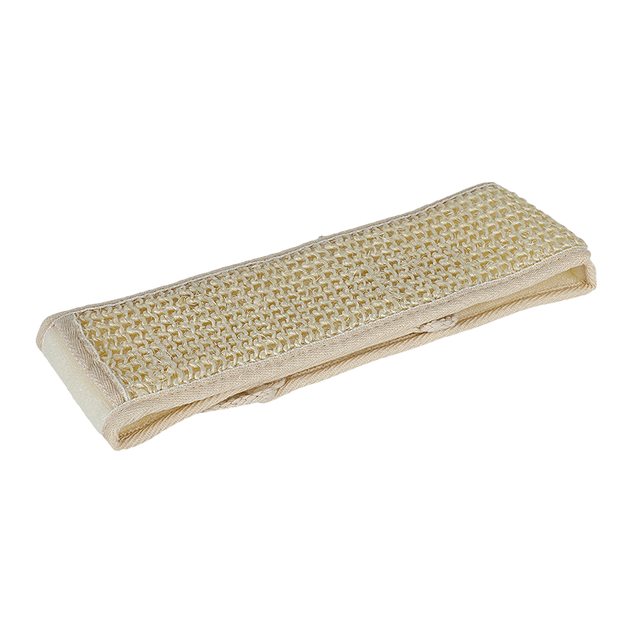 Muyi Body Bath Dual Sided Hangable Loofah/Sponge/Scrubber - Cream