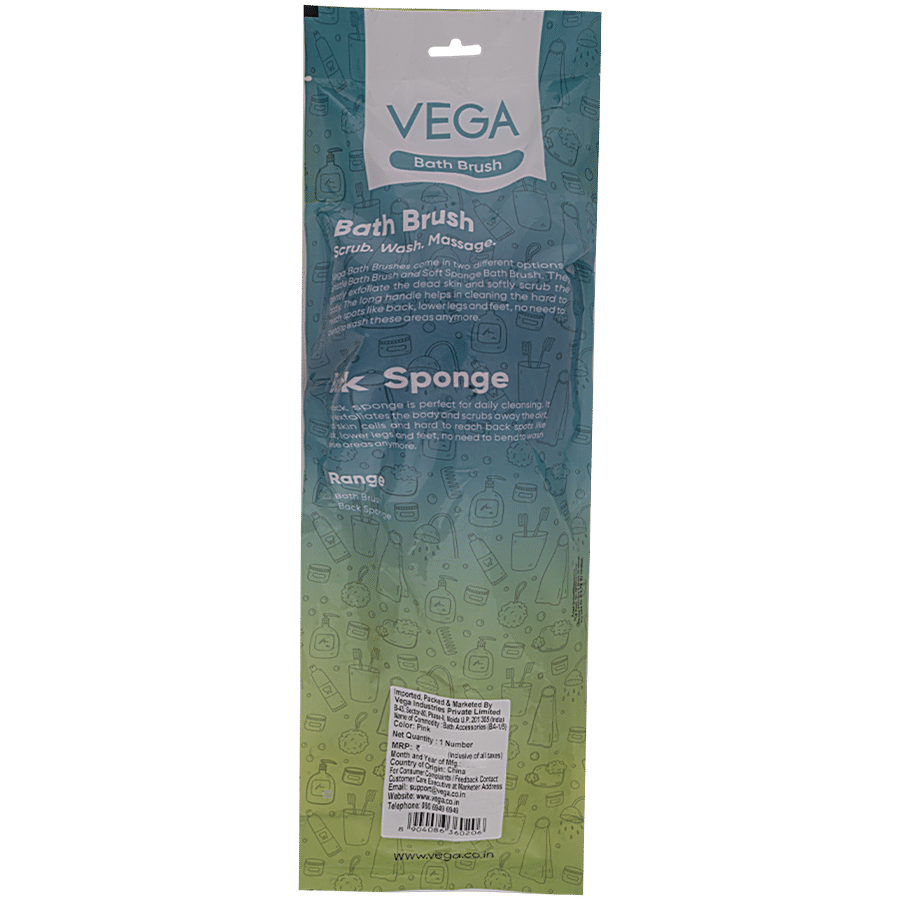 Vega Luxury Soft Sponge Brush BA-1/5 - Exfoliates Skin