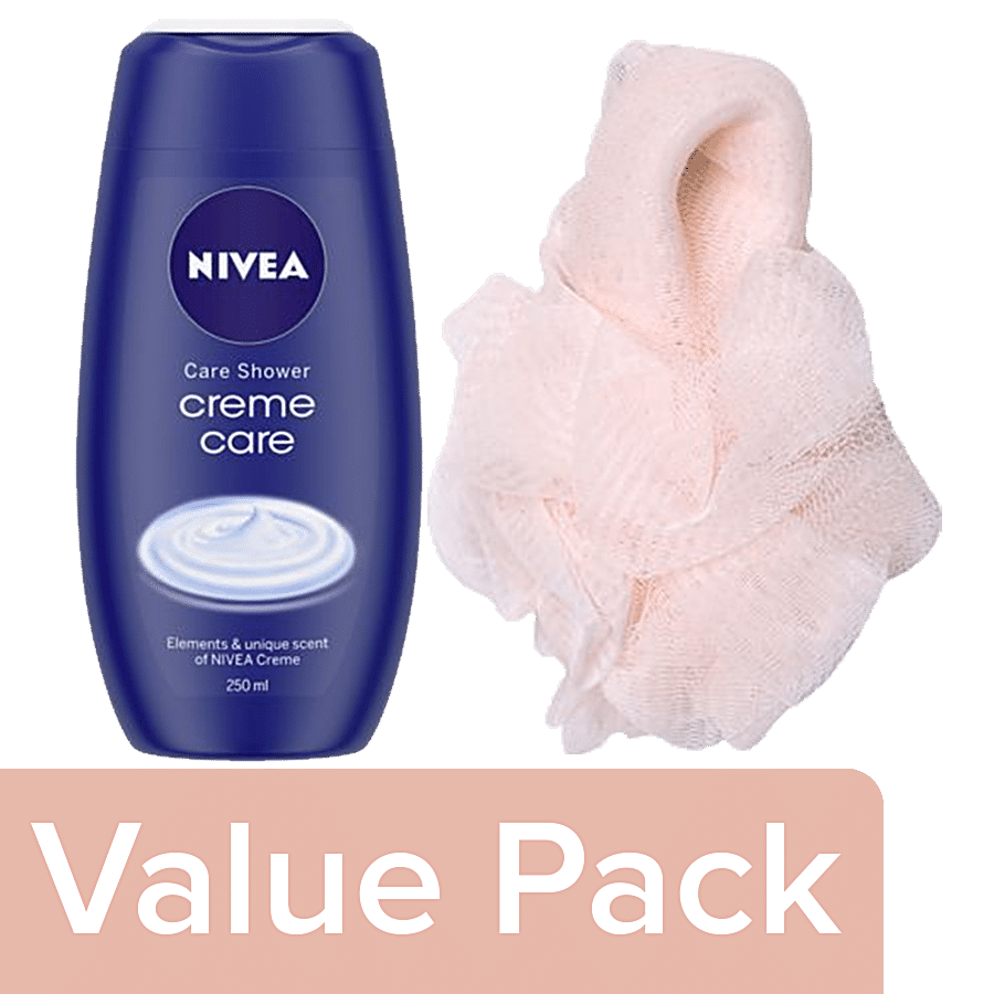 bb Combo BB Home Loofah Light Pink BH008 LPNK 1 pc+Nivea Shower Gel Body Wash Women 250ml