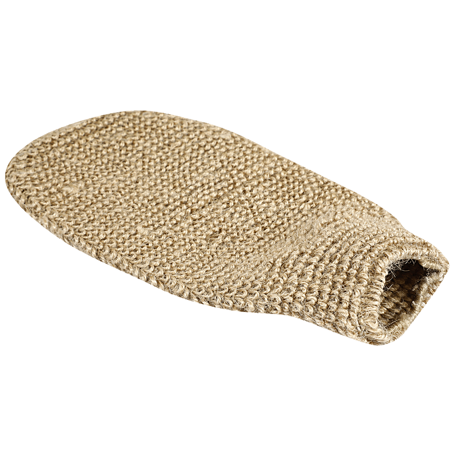 bb home Body Bath Jute Glove Scrubber - Brown