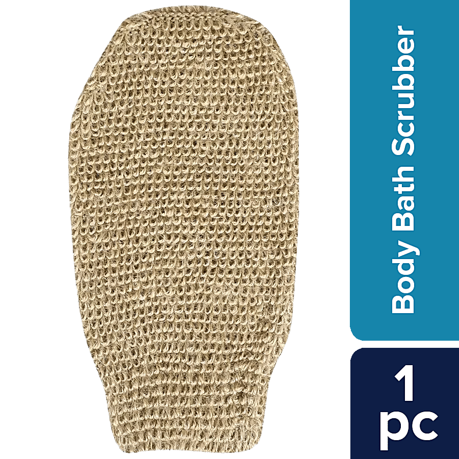 bb home Body Bath Jute Glove Scrubber - Brown