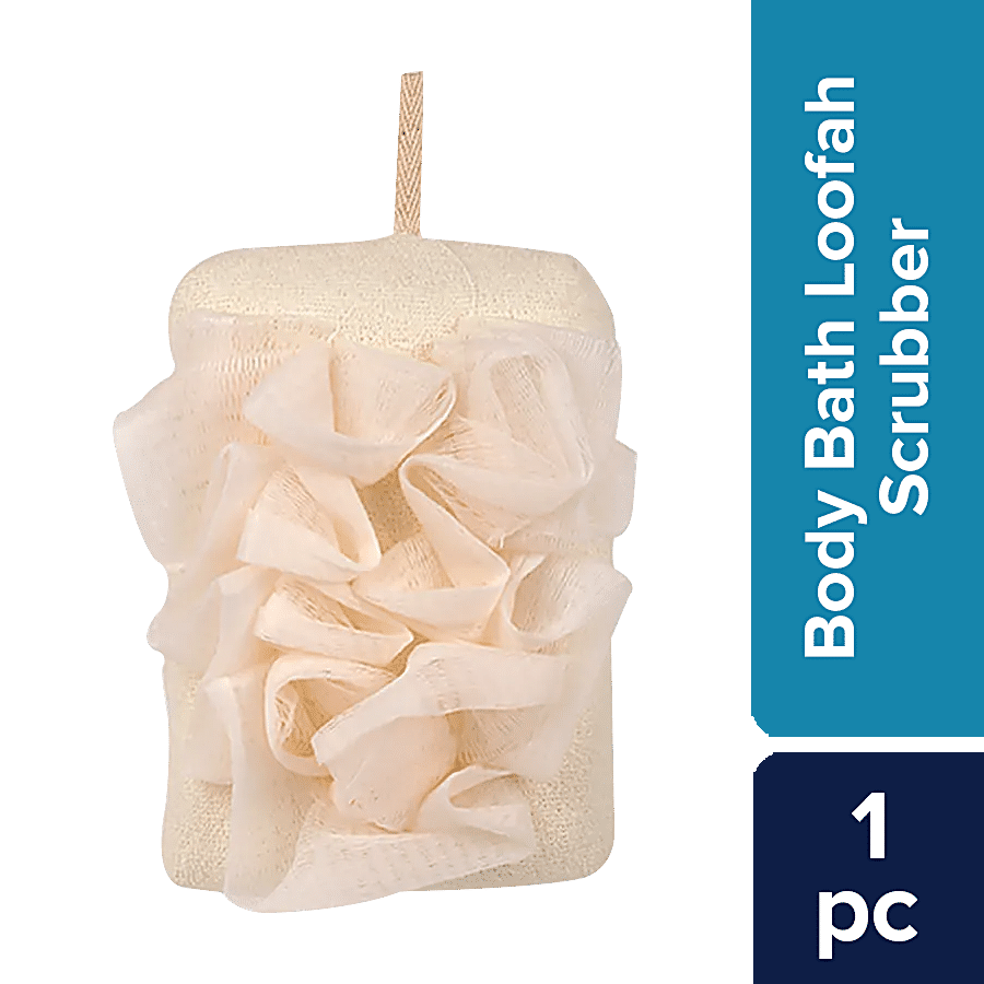 bb home Body Bath Loofah Scrubber- Hangable