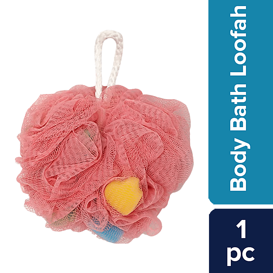 bb home Body Bath Loofah Scrubber- Hangable