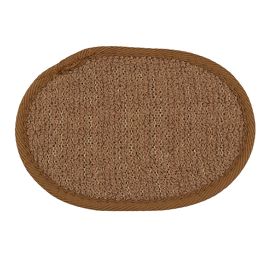 bb home Body Bath Loofah/Sponge/Scrubber With Support Band - Brown