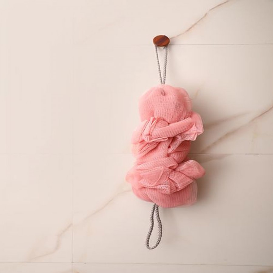 bb home Body Bath Loofah Scrubber - Double Loop Hangable