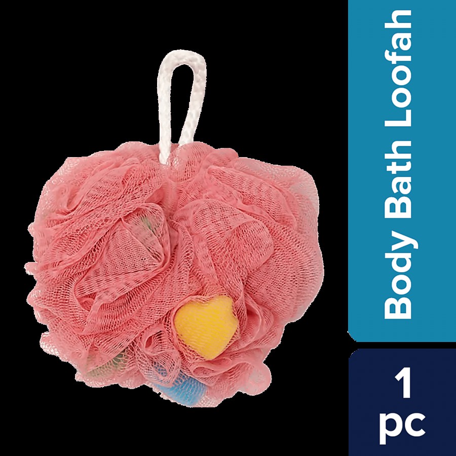 bb home Body Bath Loofah Scrubber- Hangable