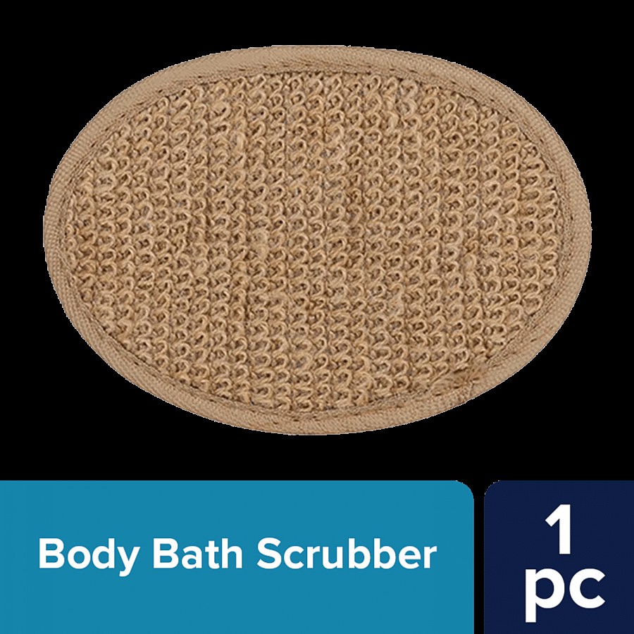 bb home Body Bath Scrubber With Support Band - Brown