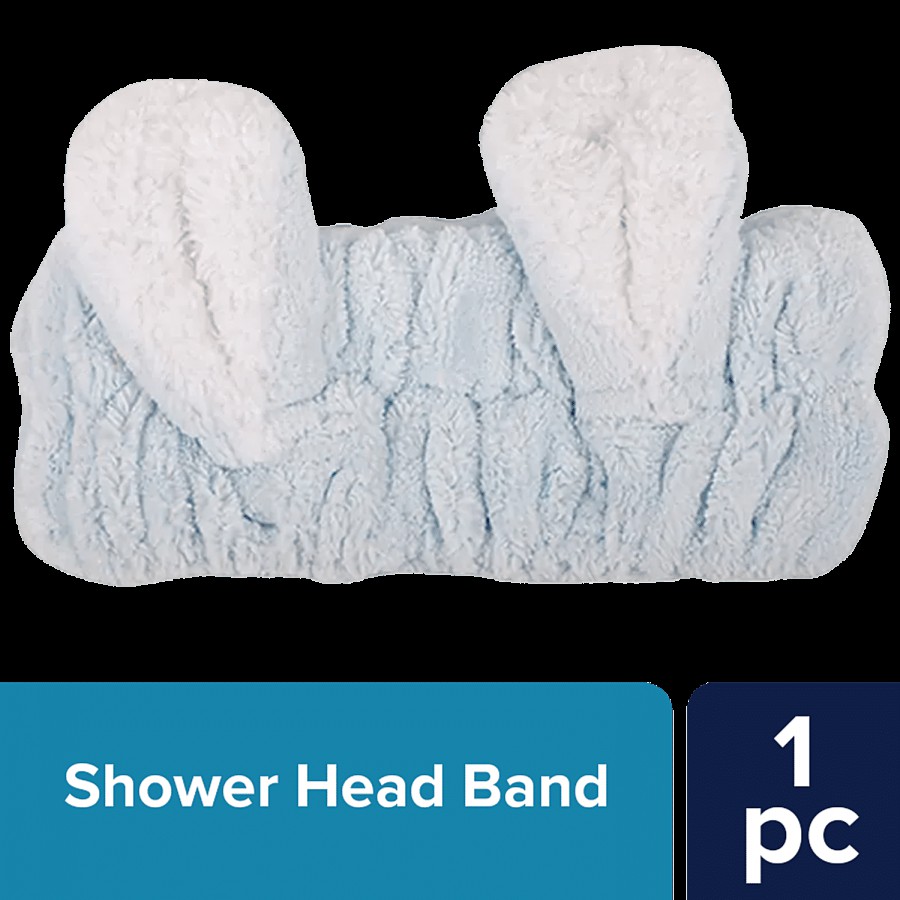 bb home Spa Bath Shower Head/Hair Band - Blue