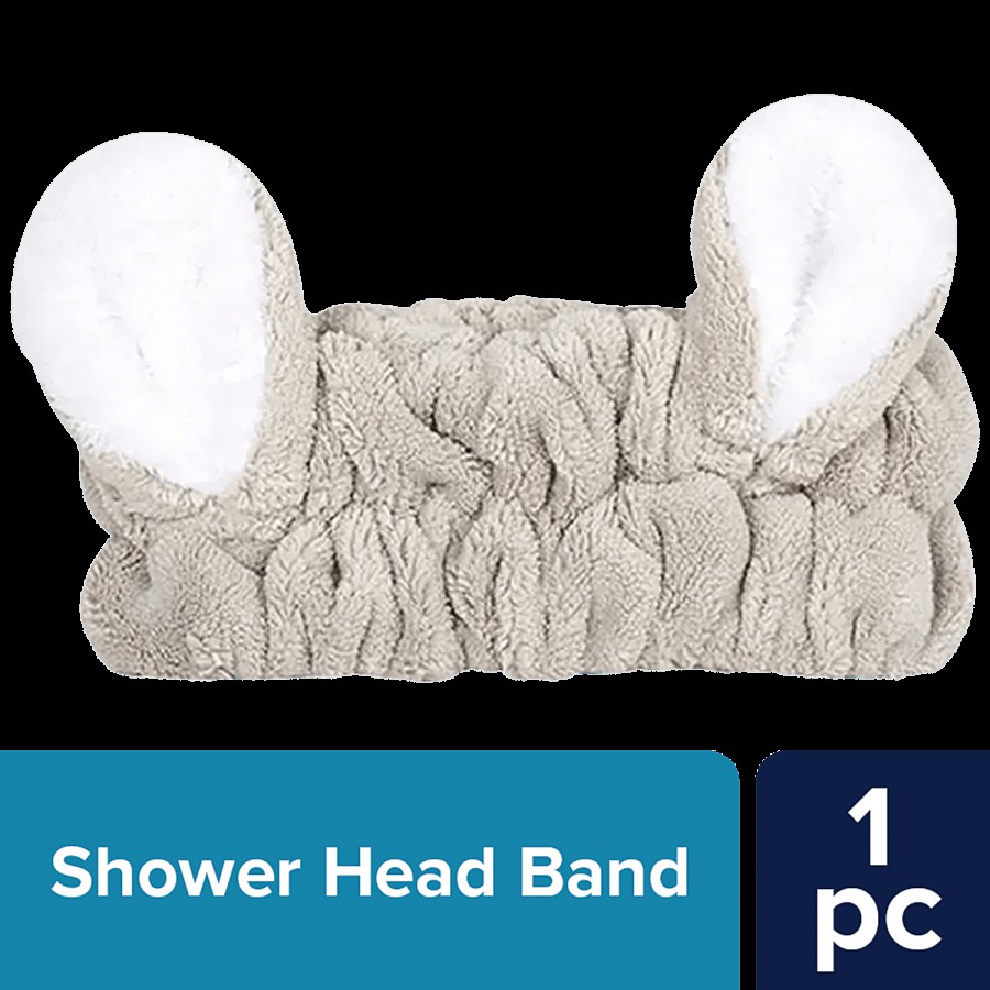 bb home Spa Bath Shower Head/Hair Band - Grey