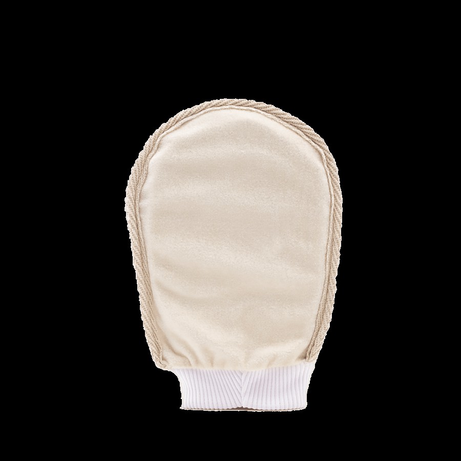 mCaffeine Exfoliating Bath Glove - Prevents Ingrown Hair & Strawberry Skin